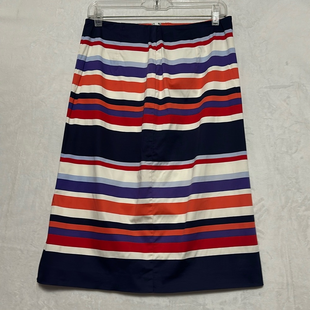 Boden Women’s Multi Color Striped Midi Skirt Size 6L